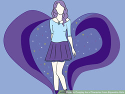 Size: 728x546 | Tagged: safe, rarity, equestria girls, clothes, costume, no face, wikihow