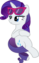 Size: 5191x8390 | Tagged: safe, artist:pink1ejack, rarity, pony, unicorn, the cart before the ponies, absurd resolution, beach chair, simple background, solo, sunglasses, that was fast, transparent background, vector