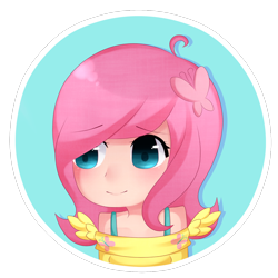 Size: 2000x2000 | Tagged: safe, artist:lunaticlily13, fluttershy, human, clothes, humanized, solo, sweatershy, winged humanization