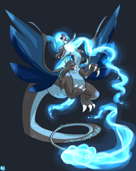 Size: 5168x6500 | Tagged: safe, artist:ogaraorcynder, rarity, pony, unicorn, absurd resolution, crossover, cute, fire, mega charizard x, mega evolution, nintendo, open mouth, pokémon, raribetes, tongue out