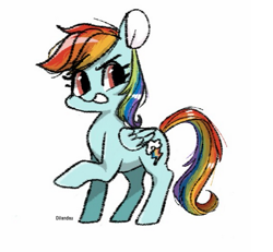 Size: 569x526 | Tagged: safe, artist:dilandau203, derpibooru import, rainbow dash, pegasus, pony, female, mare, simple background, smiling, solo, white background