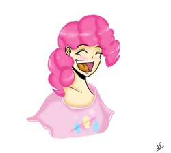 Size: 856x768 | Tagged: safe, artist:blackwolfqueen, pinkie pie, human, happy, humanized, solo