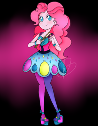 Size: 600x768 | Tagged: safe, artist:chibicmps, pinkie pie, equestria girls, rainbow rocks, solo