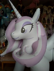 Size: 3024x4032 | Tagged: safe, artist:arniemkii, derpibooru import, fleur-de-lis, alicorn, horse, pony, unicorn, bootleg, hongyi, inflatable, inflatable toy, inflation, my little pony