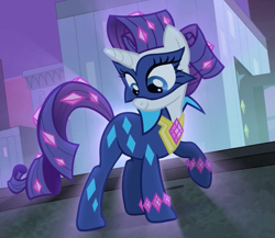 Size: 759x659 | Tagged: safe, screencap, radiance, rarity, pony, unicorn, power ponies (episode), season 4, power ponies, solo