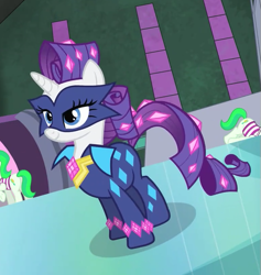 Size: 495x523 | Tagged: safe, screencap, radiance, rarity, pony, unicorn, power ponies (episode), season 4, power ponies, solo