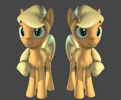 Size: 1208x1007 | Tagged: safe, artist:navybrony, applejack, earth pony, pony, 3d, autodesk, autodesk maya, not sfm, wip