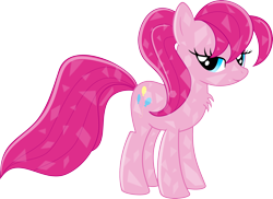 Size: 3072x2232 | Tagged: safe, artist:qcryzzy, pinkie pie, earth pony, pony, crystallized, simple background, solo, transparent background, vector