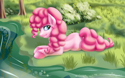 Size: 3840x2400 | Tagged: safe, artist:roadsleadme, pinkie pie, earth pony, pony, female, high res, mare, pink coat, pink mane, solo