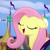 Size: 429x429 | Tagged: safe, derpibooru import, edit, edited screencap, screencap, fluttershy, rainbow dash, rarity, pegasus, pony, unicorn, my little pony: the movie, canterlot, cropped, cute, eyes closed, female, mare, pennant, reaction image, shyabetes, solo focus, yay