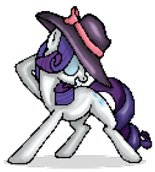 Size: 504x561 | Tagged: safe, artist:creepygamertip, rarity, pony, unicorn, pixel art, simple background, solo, transparent background