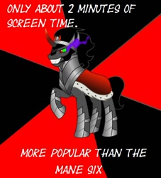 Size: 545x601 | Tagged: safe, artist:nut-kase-the-pony, derpibooru import, king sombra, pony, unicorn, advice meme, drama, insane troll logic, male, meme, solo, stallion, text, wat