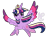 Size: 1016x856 | Tagged: safe, artist:maryponyartist, derpibooru import, twilight sparkle, twilight sparkle (alicorn), alicorn, pony, female, mare, rainbow power, solo