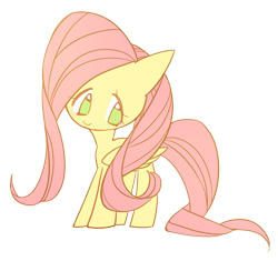 Size: 605x569 | Tagged: safe, artist:memoneo, fluttershy, pegasus, pony, simple background, solo, transparent background