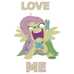 Size: 550x550 | Tagged: safe, fluttershy, pegasus, pony, the best night ever, clothes, dress, flutterrage, gala dress, merchandise, redbubble, shirt, solo, sticker, you're going to love me