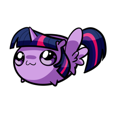 Size: 1000x1000 | Tagged: safe, artist:jofca, derpibooru import, twilight sparkle, twilight sparkle (alicorn), alicorn, pony, chubbie, female, mare, solo, style emulation