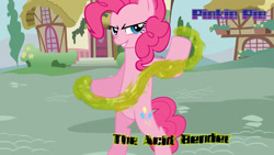 Size: 1280x720 | Tagged: safe, artist:schoolboy bro, pinkie pie, pony, acid, avatar the last airbender, bipedal, crossover