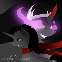 Size: 1000x1000 | Tagged: safe, artist:dream-phoenix, derpibooru import, king sombra, pony, unicorn, a tale of one shadow, clothes, scarf