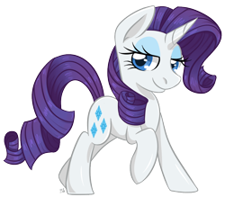 Size: 1050x920 | Tagged: safe, artist:bloodorangepancakes, rarity, pony, unicorn, female, horn, mare, solo, white coat