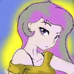 Size: 2250x2250 | Tagged: safe, artist:verbose, princess celestia, human, humanized, solo, teenager