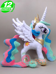 Size: 375x500 | Tagged: safe, artist:onlyfactory, princess celestia, bootleg, irl, photo, plushie, the horrors, the horrors of derpibooru