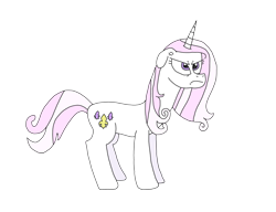 Size: 3288x2531 | Tagged: safe, artist:supahdonarudo, derpibooru import, fleur-de-lis, pony, angry, simple background, transparent background, unamused