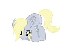 Size: 504x360 | Tagged: safe, artist:outofworkderpy, derpy hooves, ditzy doo, pegasus, pony, comic:out of work derpy, comic, female, mare, outofworkderpy, sad, simple background, solo, tumblr, tumblr comic, white background
