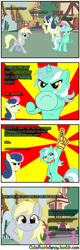 Size: 1280x4000 | Tagged: safe, artist:outofworkderpy, bon bon, derpy hooves, lyra heartstrings, sweetie drops, earth pony, pegasus, pony, unicorn, comic:out of work derpy, comic, female, foam finger, mare, outofworkderpy, ponyville, tumblr, tumblr comic, underhoof