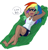 Size: 540x559 | Tagged: safe, artist:drawbauchery, derpibooru import, rainbow dash, human, arm behind head, armpits, barefoot, cutie mark on clothes, dark skin, feet, grass, humanized, solo, sunglasses