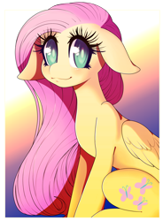 Size: 2329x3162 | Tagged: safe, artist:gemwist, fluttershy, pegasus, pony, big eyes, looking at you, solo