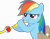 Size: 5444x4259 | Tagged: safe, artist:frownfactory, derpibooru import, rainbow dash, pegasus, pony, somepony to watch over me, absurd resolution, blowing, blowing flute, compassion, cute, dashabetes, doot, female, flute, kindness, musical instrument, pokeflute, puffy cheeks, rainbow dash is best pony, rainbow sass, saddle bag, solo, svg, transparent background, vector