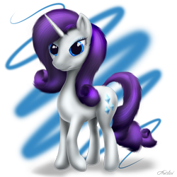 Size: 1500x1500 | Tagged: safe, artist:awalex, rarity, pony, unicorn, female, horn, mare, solo, white coat