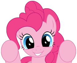 Size: 2544x2091 | Tagged: safe, artist:reitanna-seishin, pinkie pie, earth pony, pony, fourth wall, looking at you, simple background, solo, transparent background, underhoof