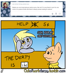Size: 1280x1404 | Tagged: safe, artist:outofworkderpy, derpy hooves, ditzy doo, pegasus, pony, comic:out of work derpy, charlie brown, comic, duo, female, mare, outofworkderpy, peanuts (comic), ponified, tumblr, tumblr comic