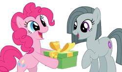 Size: 2544x1509 | Tagged: safe, artist:reitanna-seishin, marble pie, pinkie pie, earth pony, pony, pie sisters, pie twins, twins