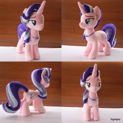 Size: 5120x5120 | Tagged: safe, artist:egalgay, starlight glimmer, pony, unicorn, jewelry, lidded eyes, necklace, photo, plushie, solo