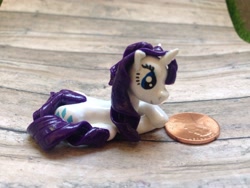 Size: 3264x2448 | Tagged: safe, artist:vivalahill, rarity, pony, unicorn, craft, prone, sculpture, solo, traditional art