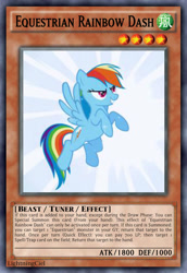 Size: 813x1185 | Tagged: safe, artist:lightningciel, derpibooru import, rainbow dash, pegasus, pony, card, female, mare, yu-gi-oh!, yugioh card