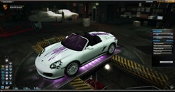 Size: 2481x1312 | Tagged: safe, rarity, pony, unicorn, car, need for speed world, porsche, porsche boxster