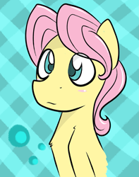 Size: 1041x1324 | Tagged: safe, artist:wuzzlefluff, butterscotch, fluttershy, pegasus, pony, rule 63, solo