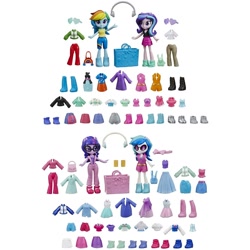 Size: 800x800 | Tagged: safe, dj pon-3, rainbow dash, starlight glimmer, twilight sparkle, vinyl scratch, equestria girls, clothes, doll, dress, fashion squad, photo, toy