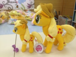 Size: 500x375 | Tagged: safe, applejack, comparison, irl, nici, official, photo, plushie