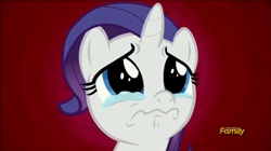 Size: 1275x713 | Tagged: safe, screencap, rarity, pony, unicorn, the cart before the ponies, crying, cute, discovery family logo, female, filly rarity, lip quiver, mare, raribetes, solo, teary eyes, wavy mouth