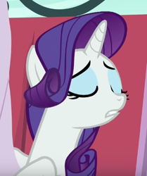 Size: 342x409 | Tagged: safe, screencap, rarity, pony, unicorn, the cart before the ponies, solo