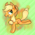 Size: 2048x2048 | Tagged: safe, artist:wellcookedfaces, applejack, earth pony, pony, bucking, female, mare, solo