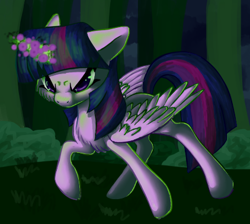 Size: 422x378 | Tagged: safe, artist:tami-kitten, derpibooru import, twilight sparkle, twilight sparkle (alicorn), alicorn, pony, dark magic, female, magic, mare, solo