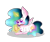 Size: 1900x1600 | Tagged: safe, artist:norica-official, princess celestia, alicorn, pony, easter, easter egg, female, magic, mare, mouth hold, paintbrush, prone, simple background, solo, spread wings, telekinesis, transparent background