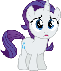 Size: 4828x5630 | Tagged: safe, artist:osipush, rarity, pony, unicorn, the cart before the ponies, absurd resolution, cute, filly, inkscape, open mouth, raribetes, simple background, solo, transparent background, upset, vector