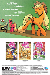 Size: 900x1344 | Tagged: safe, idw, apple bloom, applejack, big macintosh, cheerilee, granny smith, opalescence, rarity, scootaloo, spike, sweetie belle, dragon, earth pony, pony, unicorn, spoiler:comic, covers, idw advertisement, male, stallion