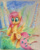 Size: 502x634 | Tagged: safe, artist:mapony240, fluttershy, bird, pegasus, pony, solo, traditional art